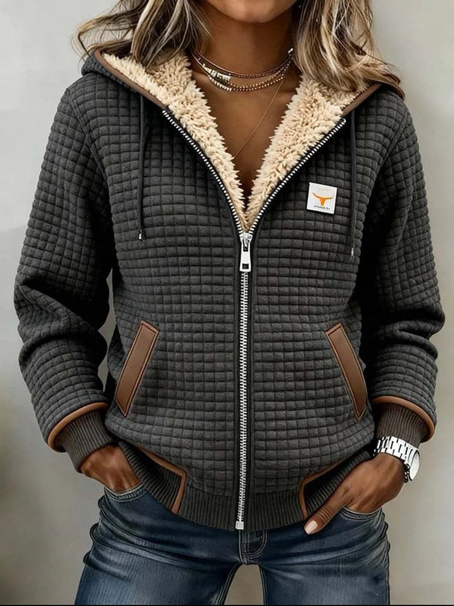 Elowyn | Women's Sherpa-Lined Quilted Jacket