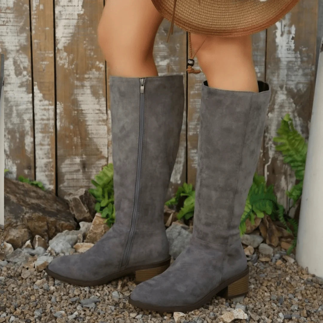 Seraphina | Women's Wide-Calf Knee-High Boots with Comfortable Tall Shaft