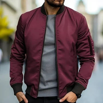 Brock | Ribbed Bomber Jacket