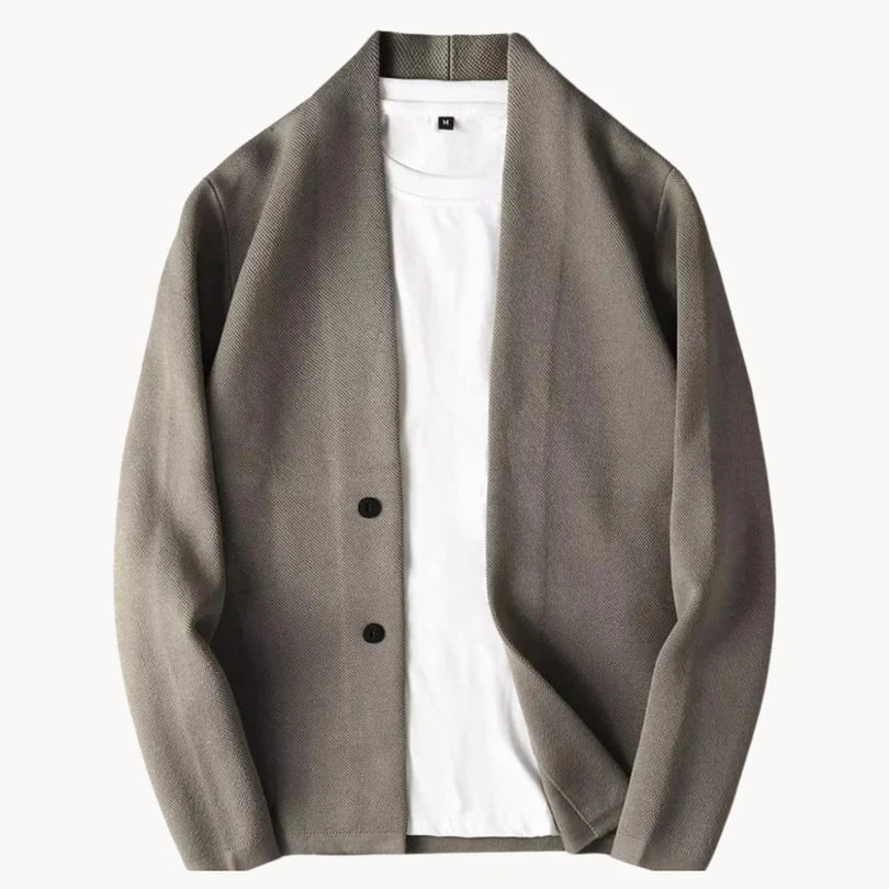 Soren | Men’s Textured Knit Classic Fit Cardigan with Two-Button Front