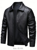 Harlan | PU Zip Bomber Jacket