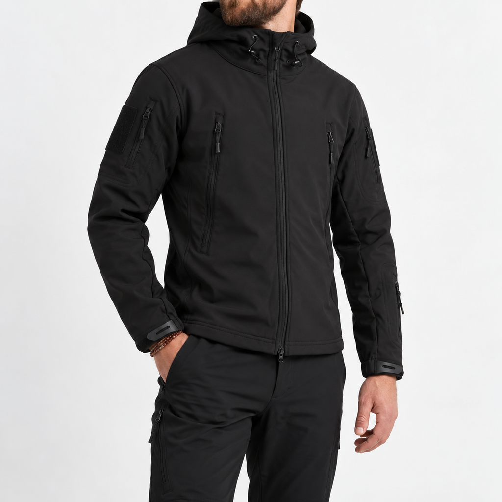 Lior | Men’s Hooded Zip-Up City Jacket with Zipped Pockets