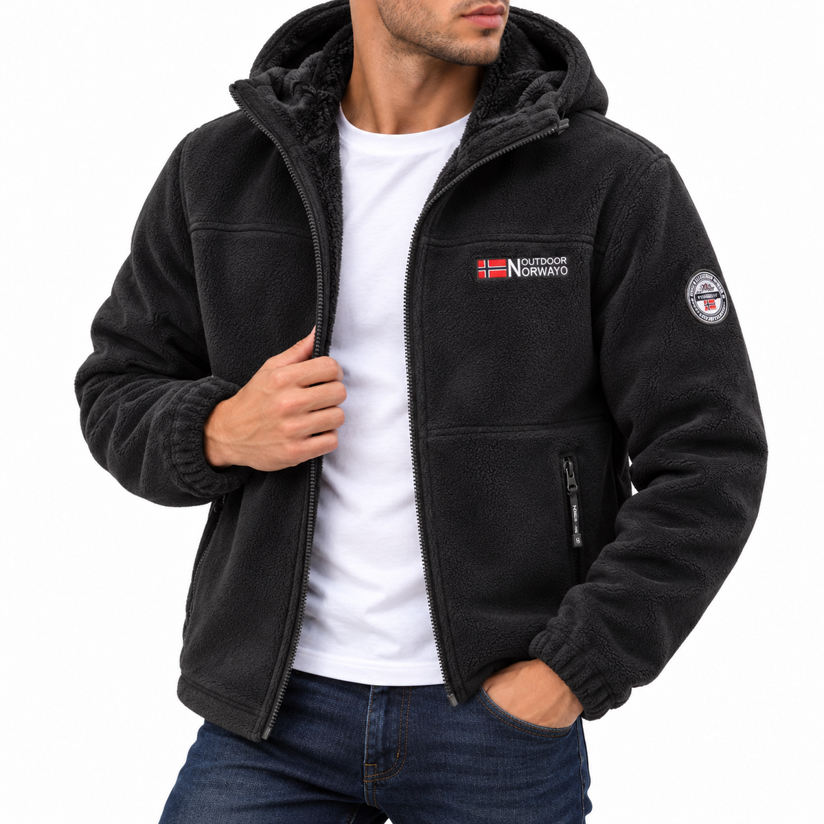 Thorne | Insulated Fleece Bomber Jacket