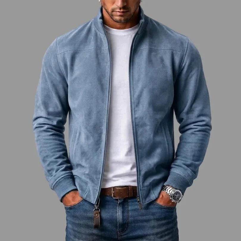 Maddox | Suede Bomber Jacket