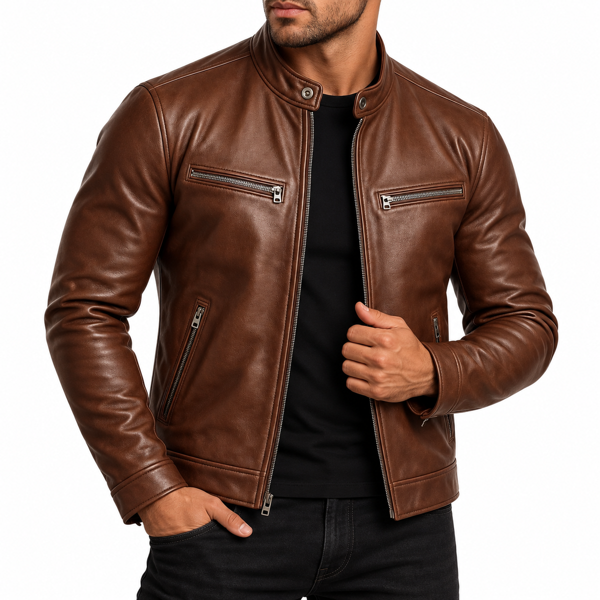 Ragnar | Men's  Faux Leather Jacket