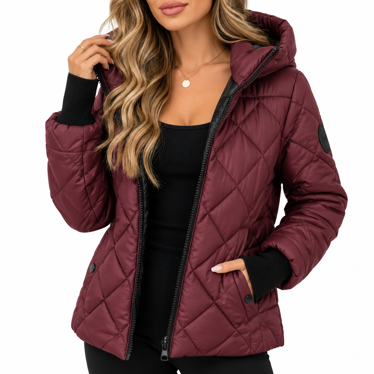 Adeline | Hooded Quilted Puffer Jacket