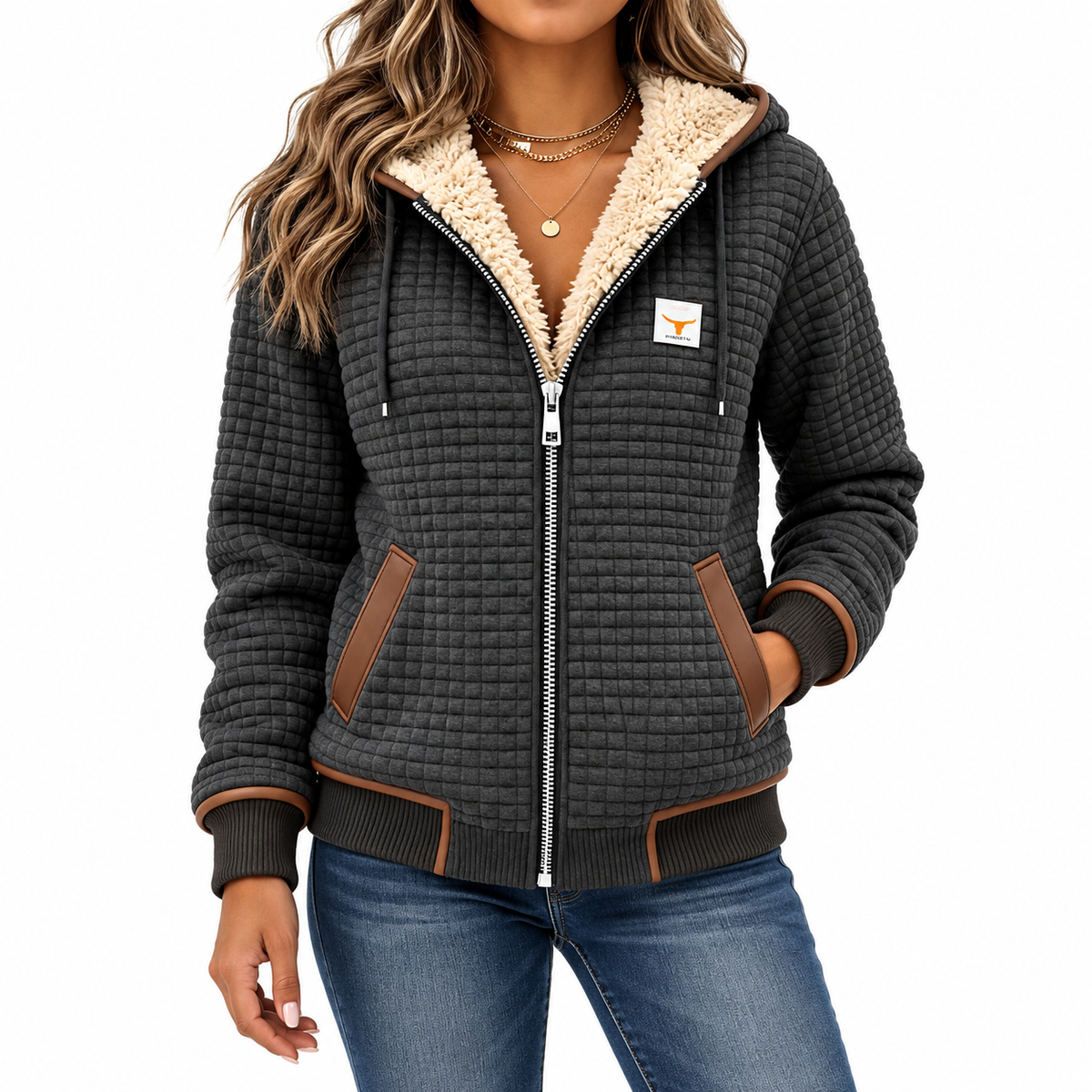 Elowyn | Women's Sherpa-Lined Quilted Jacket