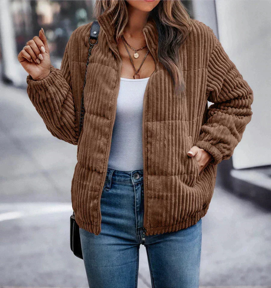 Maelle | Ribbed Puffer Jacket
