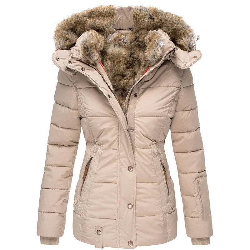Coralie | Fur-Lined Hooded Puffer Jacket