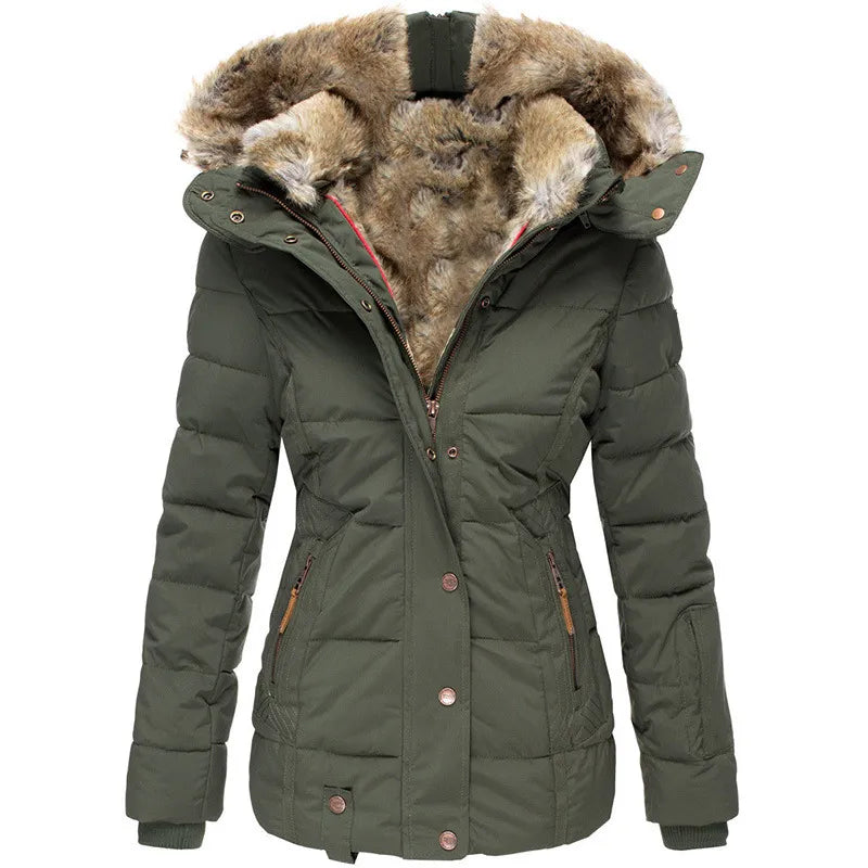 Coralie | Fur-Lined Hooded Puffer Jacket