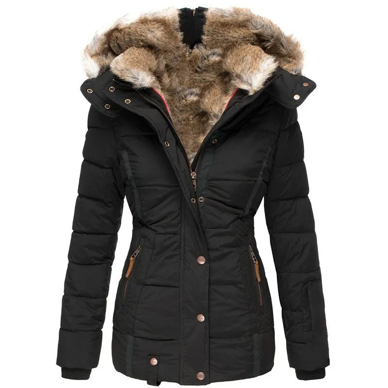 Coralie | Fur-Lined Hooded Puffer Jacket