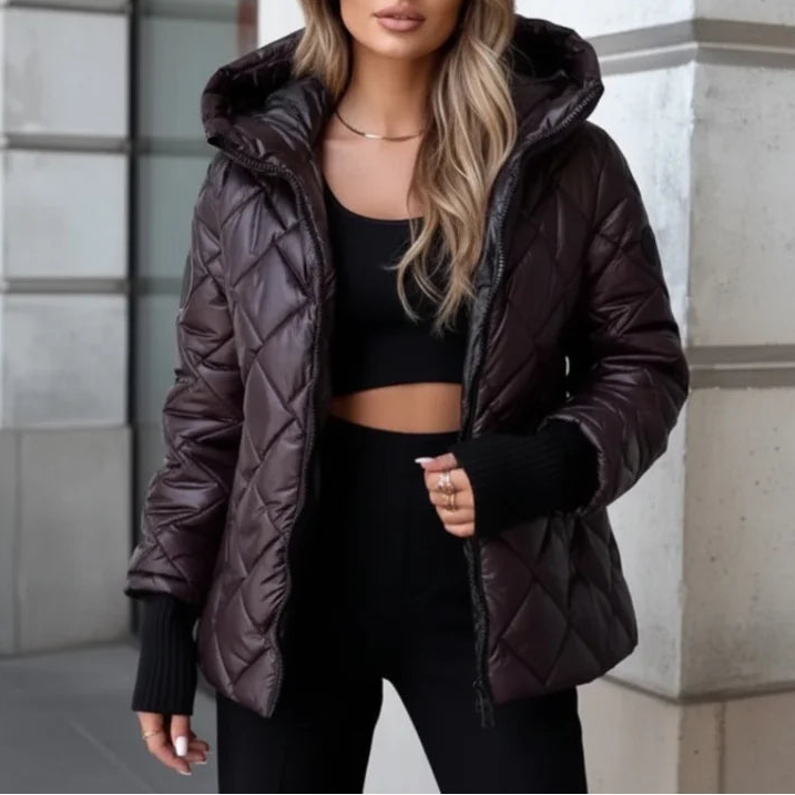 Adeline | Hooded Quilted Puffer Jacket