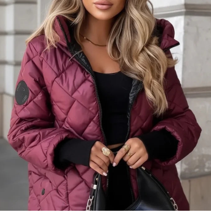 Adeline | Hooded Quilted Puffer Jacket