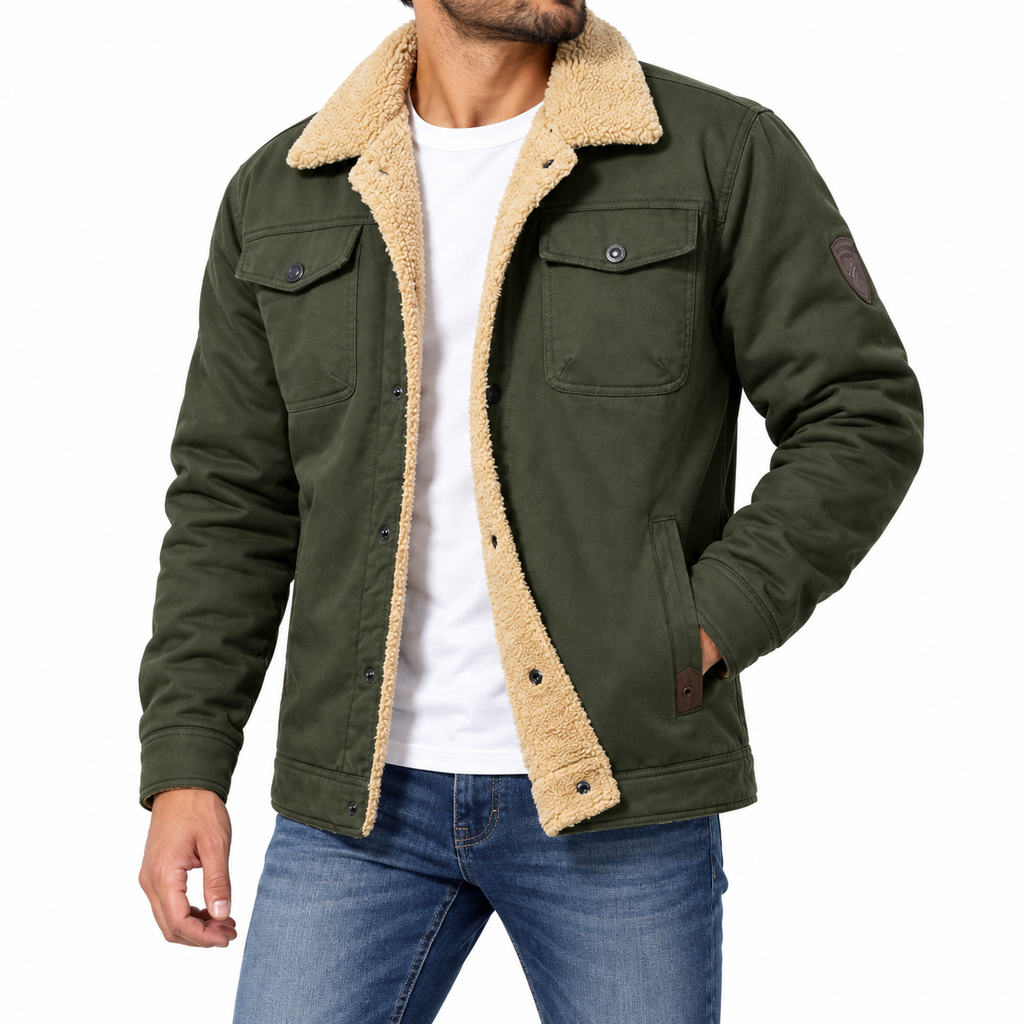 Nolan | Men's Teddy-Lined Winter Jacket