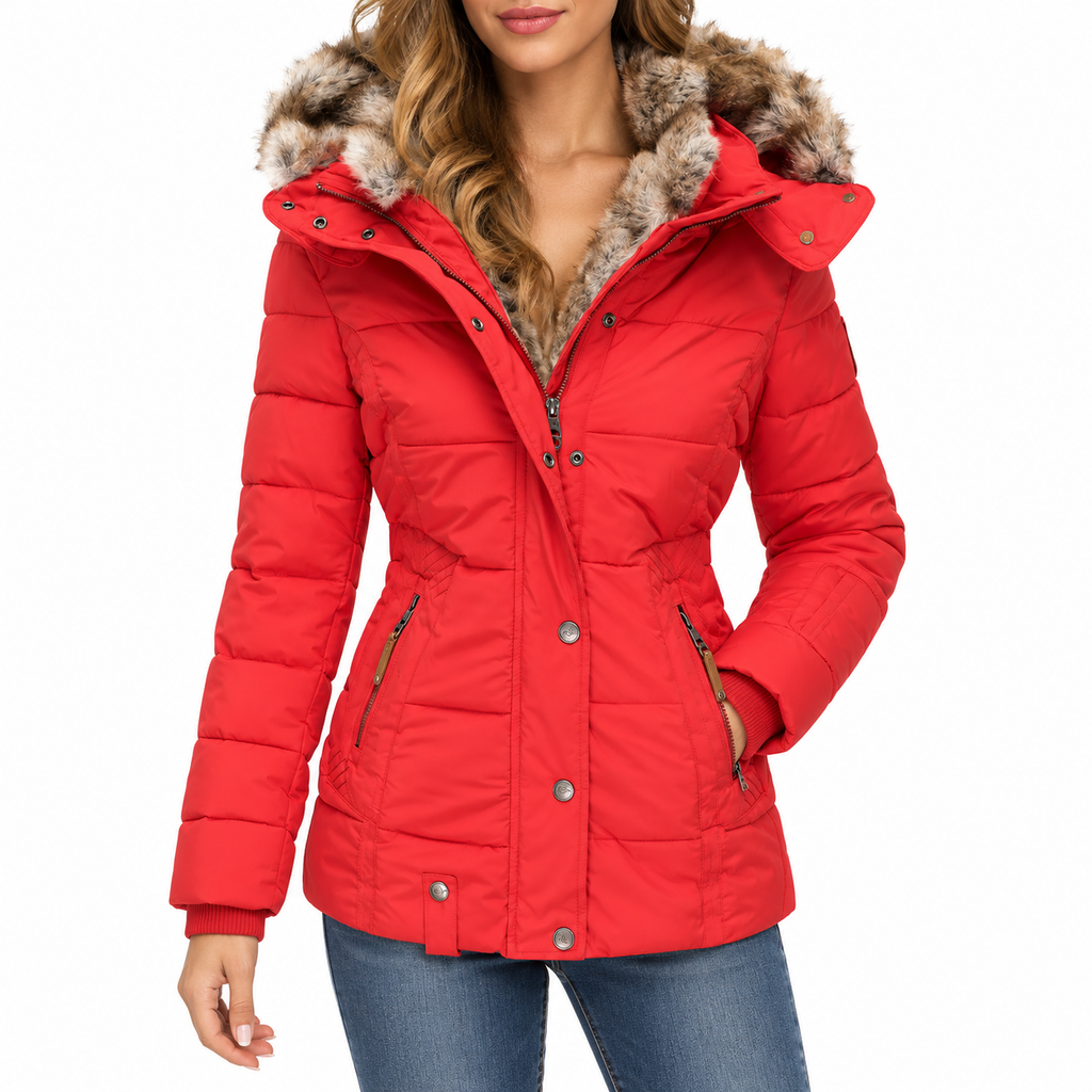 Coralie | Fur-Lined Hooded Puffer Jacket
