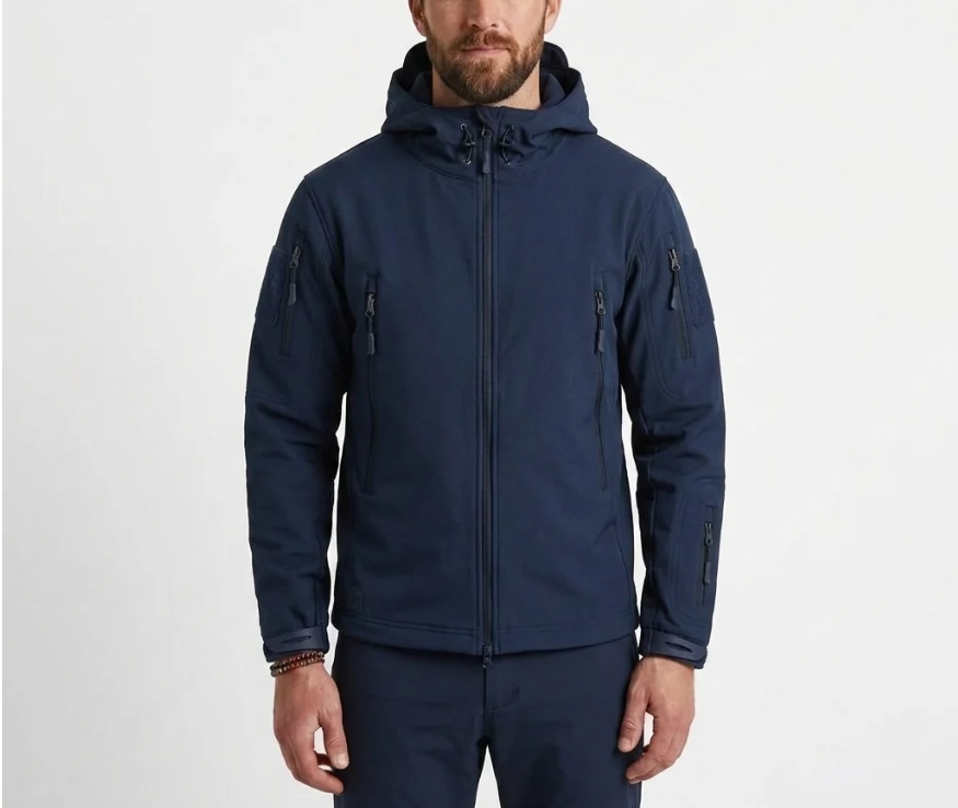 Lior | Men’s Hooded Zip-Up City Jacket with Zipped Pockets