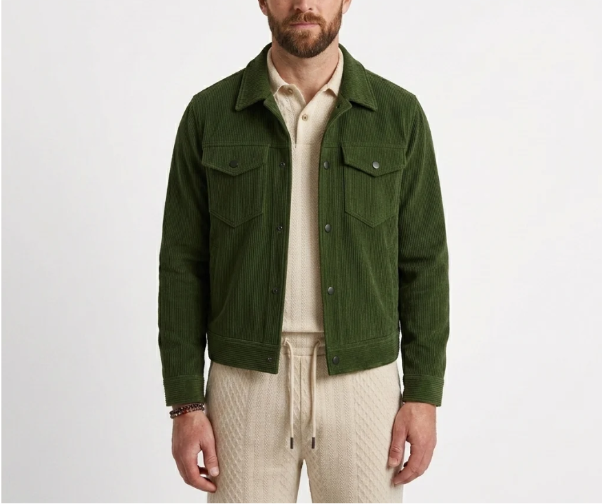 Marlow | Men’s Lightweight Snap-Front Shirt Jacket with Chest Pockets