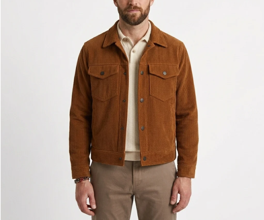 Marlow | Men’s Lightweight Snap-Front Shirt Jacket with Chest Pockets