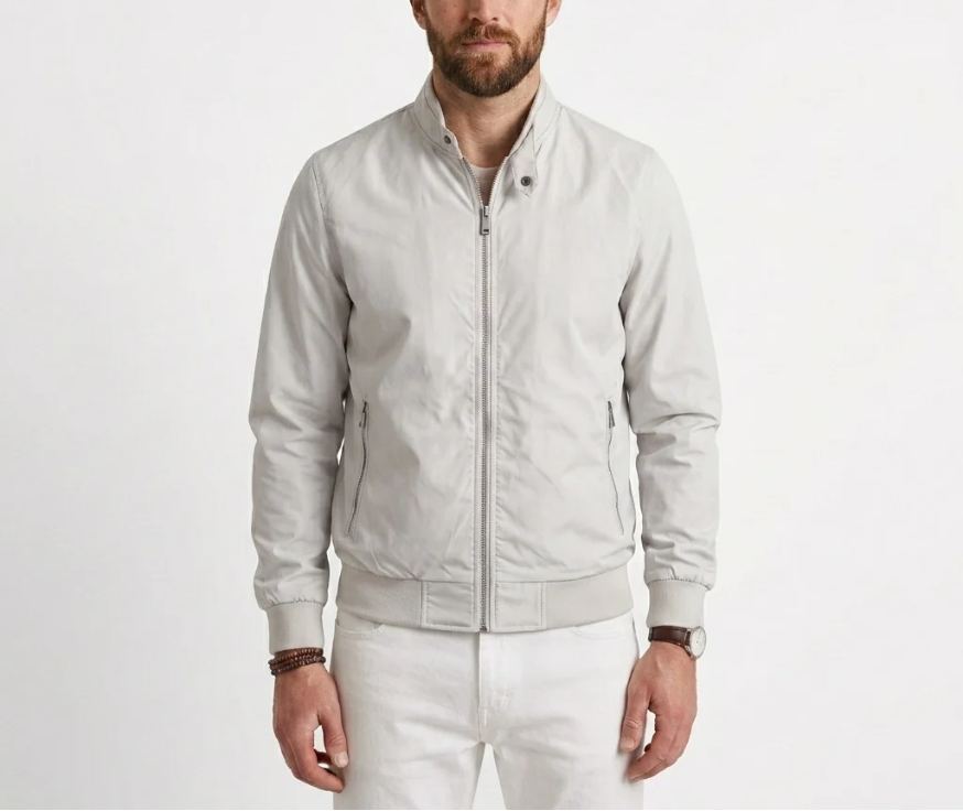 Arden | Men’s Lightweight Zip Summer Jacket with Breathable Regular Fit