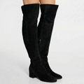 Isolde | Women’s Over-the-Knee Suede Boots with Block Heel & Side Zip