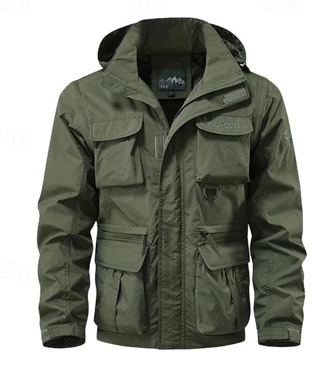 Chandler | Men's Rugged All-Weather Hooded Utility Jacket with Multi-Pocket Design