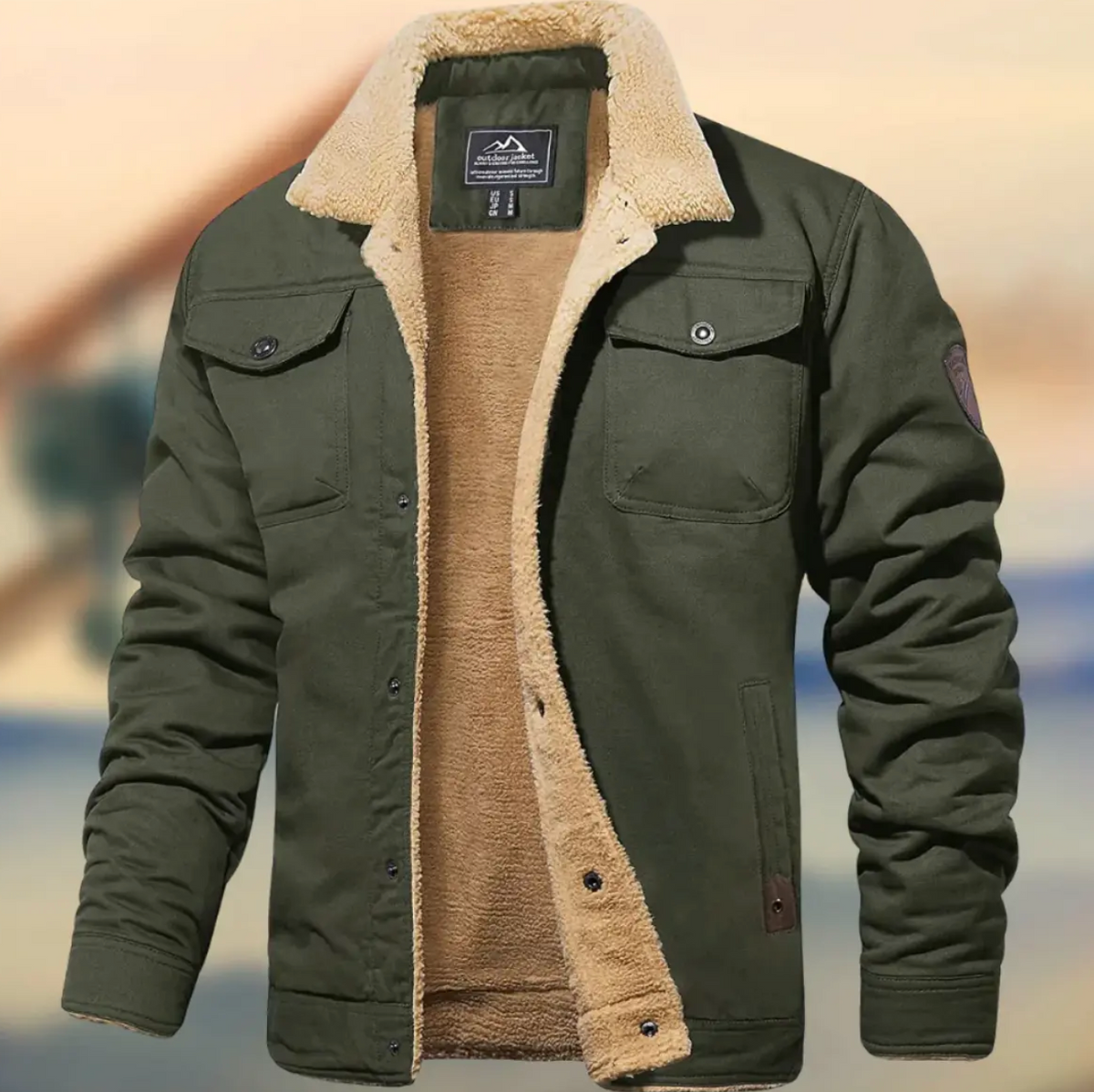 Nolan | Men's Teddy-Lined Winter Jacket
