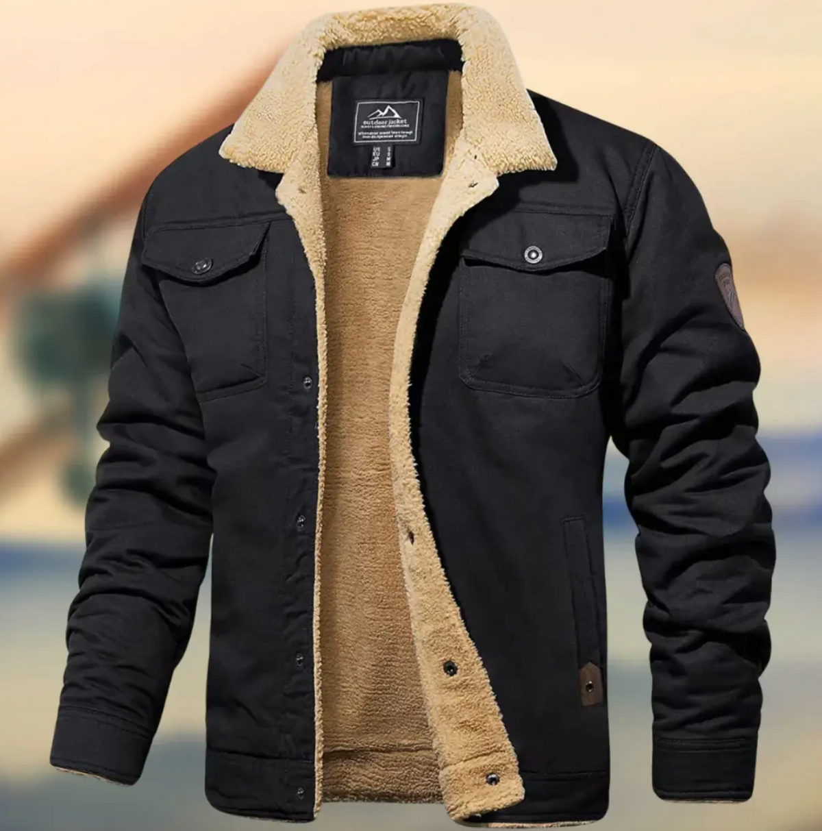 Nolan | Men's Teddy-Lined Winter Jacket
