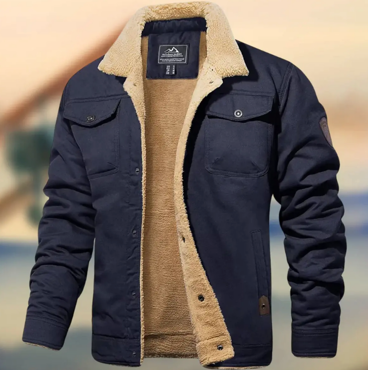 Nolan | Men's Teddy-Lined Winter Jacket