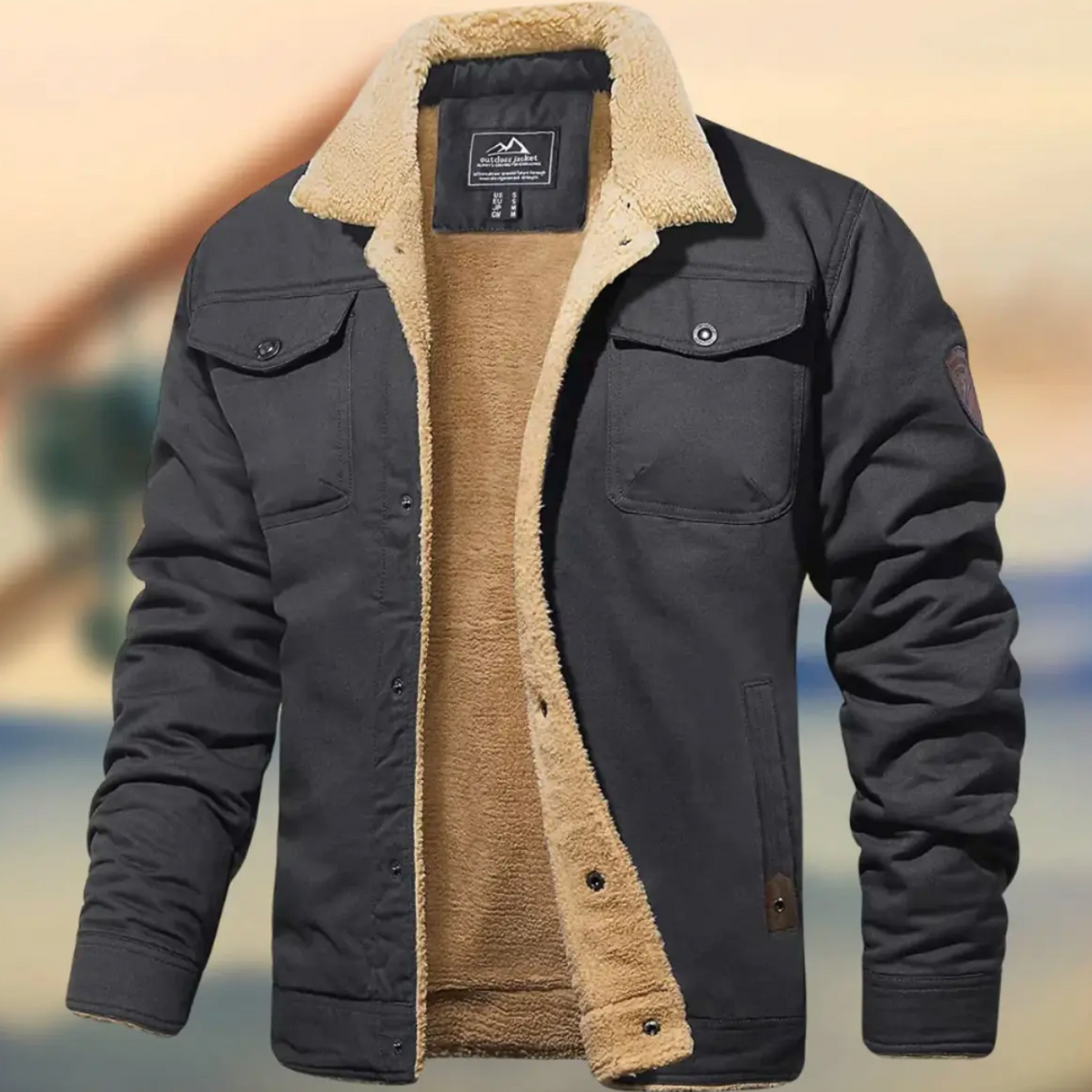 Nolan | Men's Teddy-Lined Winter Jacket