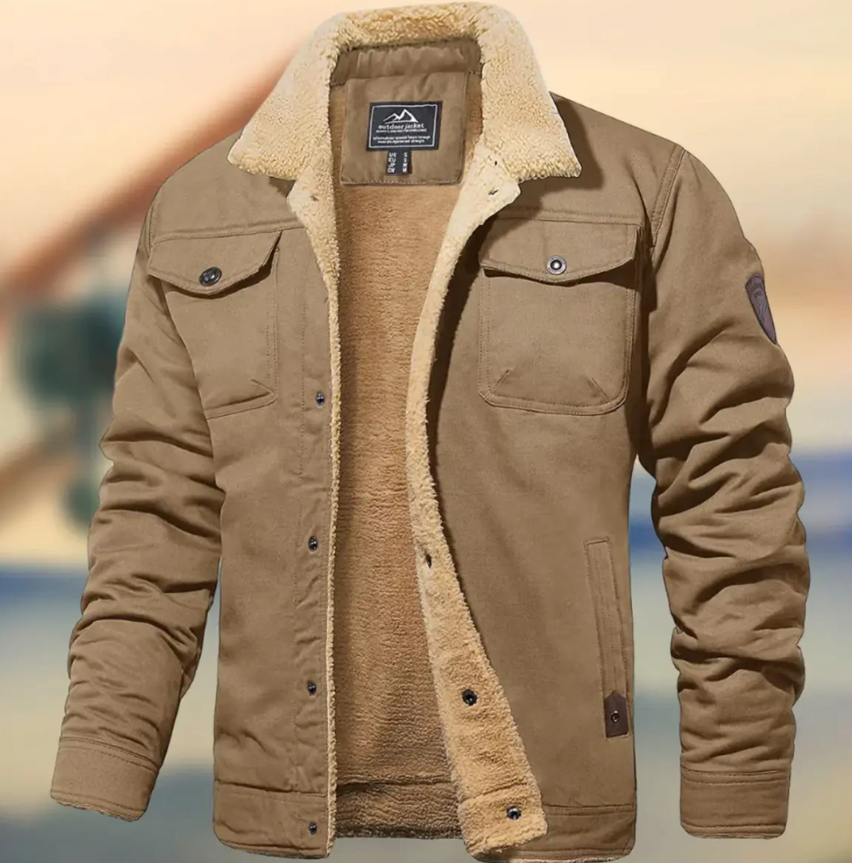 Nolan | Men's Teddy-Lined Winter Jacket