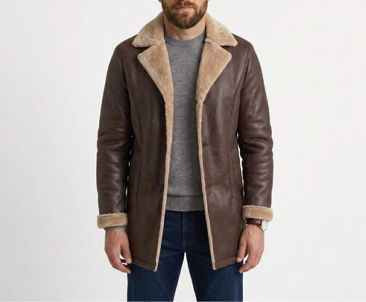 Alton | Men's Sherpa-Lined Long Jacket
