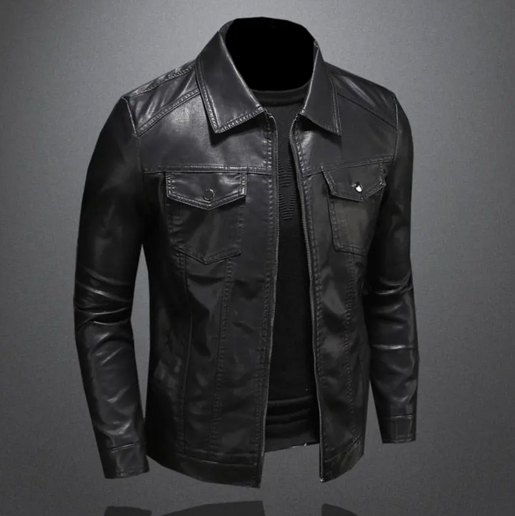 Bramwell | Men's Classic Black Leather Jacket