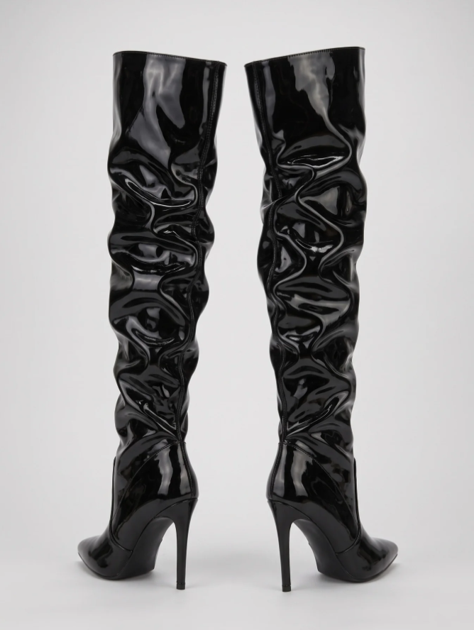 Valeria | Women’s Over-the-Knee Pointed Toe Boots with Stiletto Heel