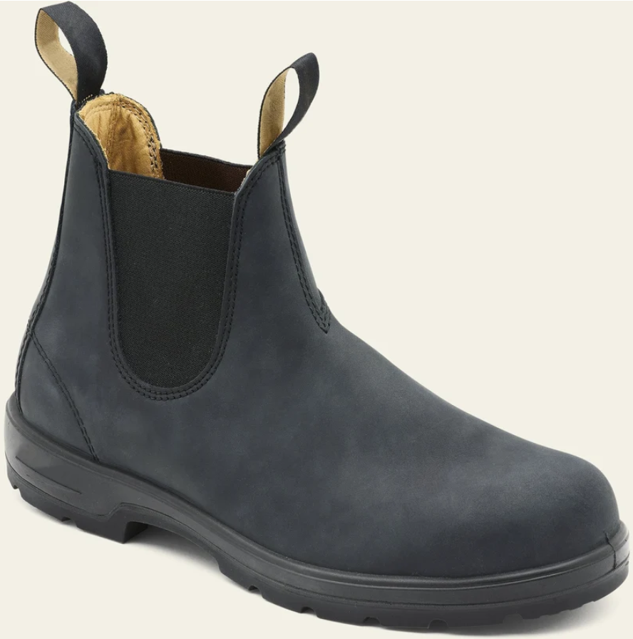 Callum | Men’s Slip-On Ankle Boots with Elastic Side Panels & Deep Tread Sole
