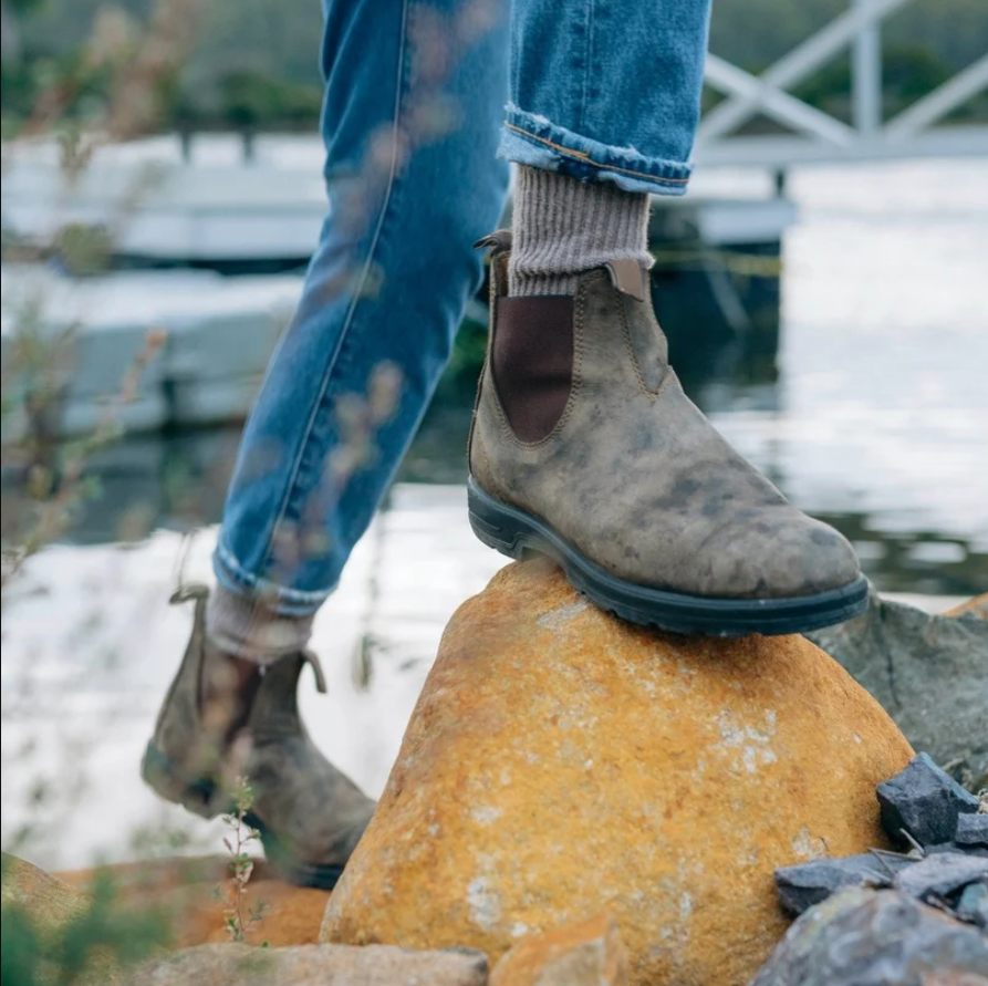 Callum | Men’s Slip-On Ankle Boots with Elastic Side Panels & Deep Tread Sole