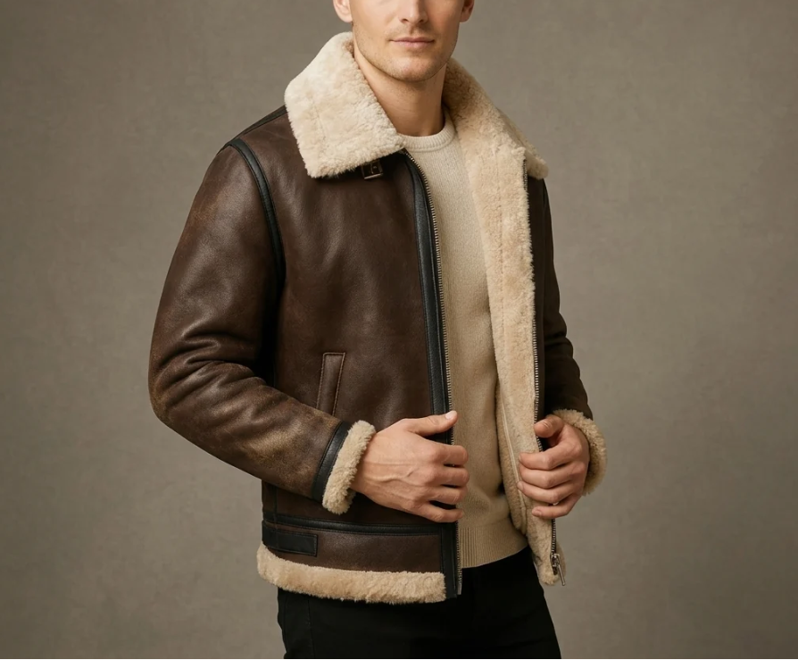 Magnus | Men's Aviator Leather Jacket