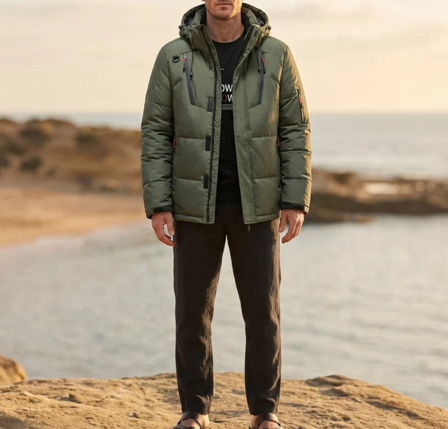 Caspian | Hooded Down Puffer Jacket