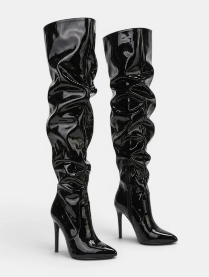Valeria | Women’s Over-the-Knee Pointed Toe Boots with Stiletto Heel