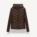 Elsinne | Hooded Chevron Quilted Jacket
