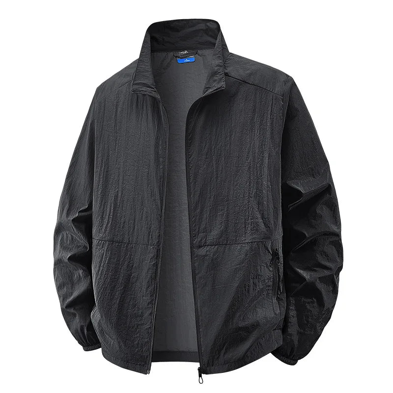 Mike | Men's Lightweight Collared Zip Jacket with Breathable Everyday Fit