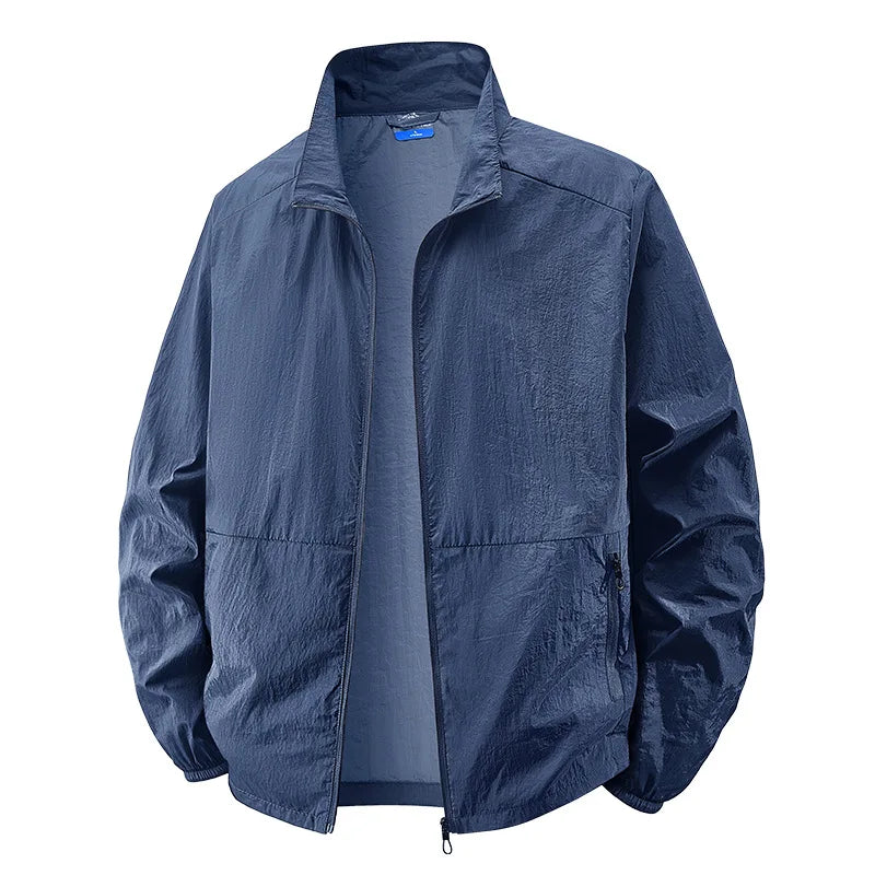 Mike | Men's Lightweight Collared Zip Jacket with Breathable Everyday Fit