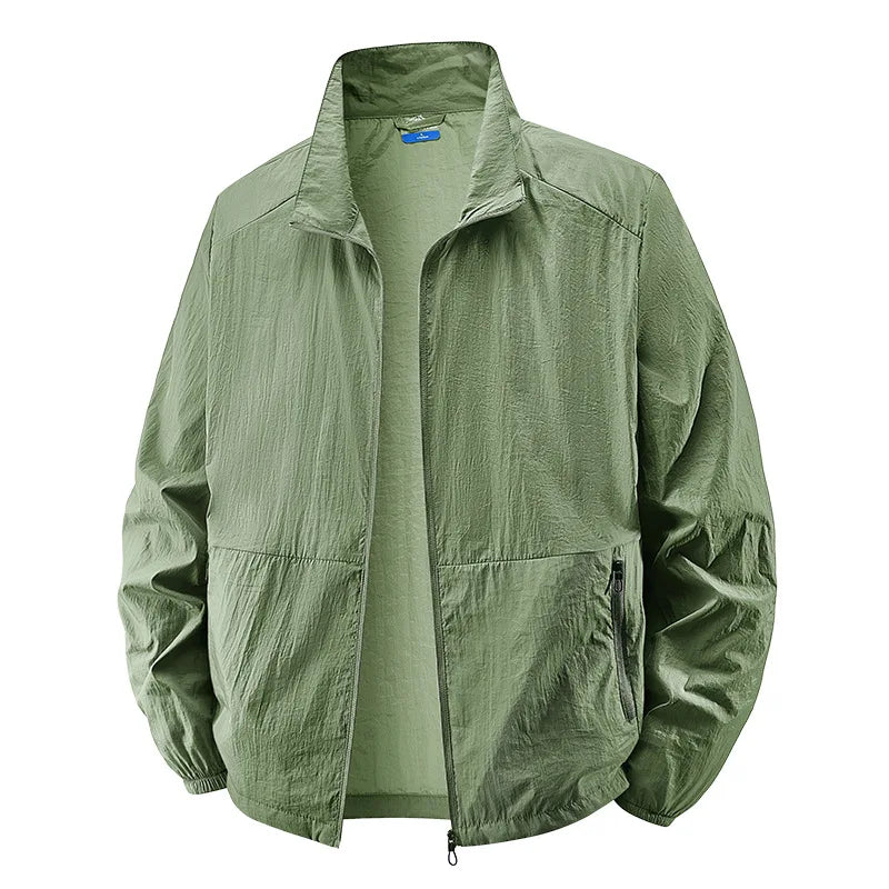 Mike | Men's Lightweight Collared Zip Jacket with Breathable Everyday Fit