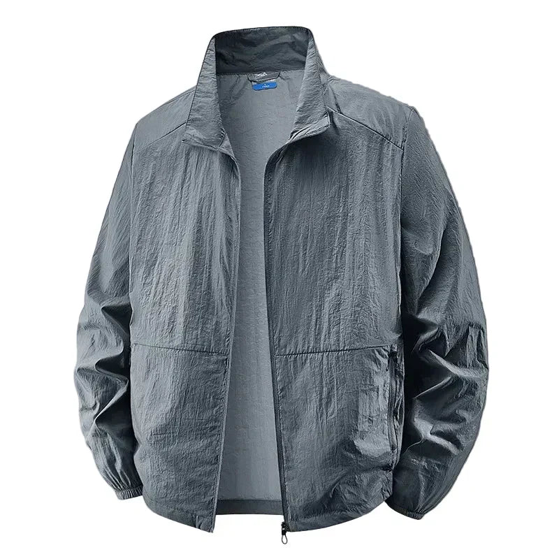 Mike | Men's Lightweight Collared Zip Jacket with Breathable Everyday Fit