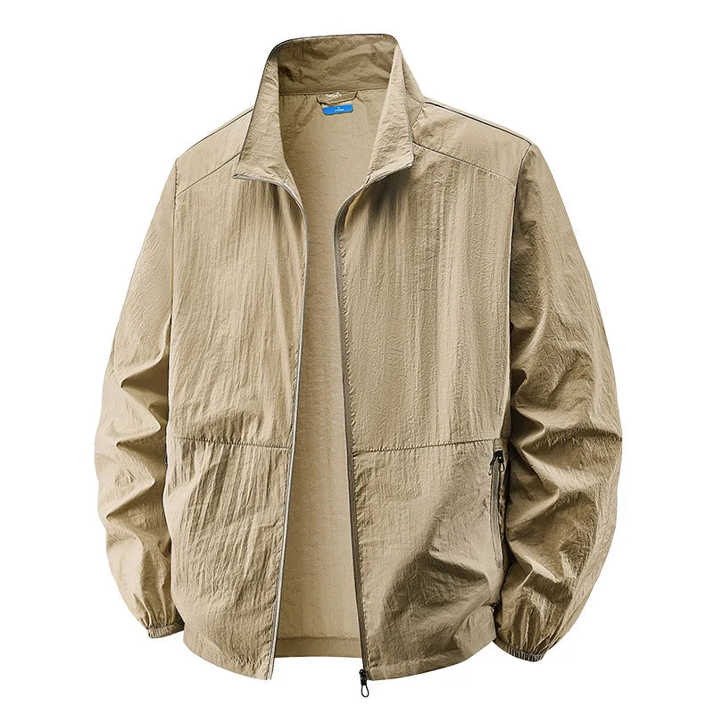 Mike | Men's Lightweight Collared Zip Jacket with Breathable Everyday Fit