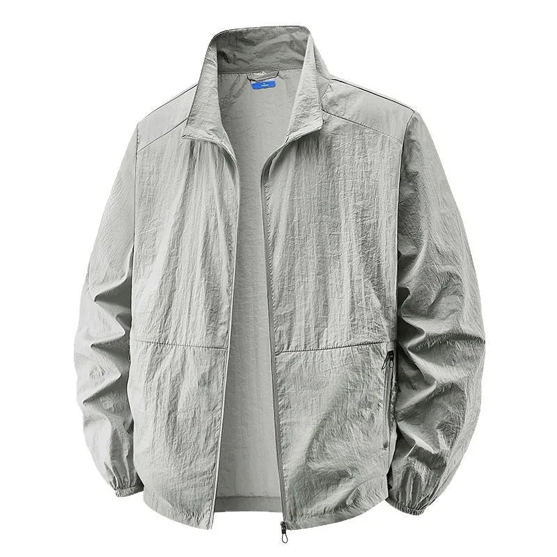 Mike | Men's Lightweight Collared Zip Jacket with Breathable Everyday Fit