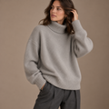 Lisette | Cosy Oversized Turtleneck Knit Jumper for Women