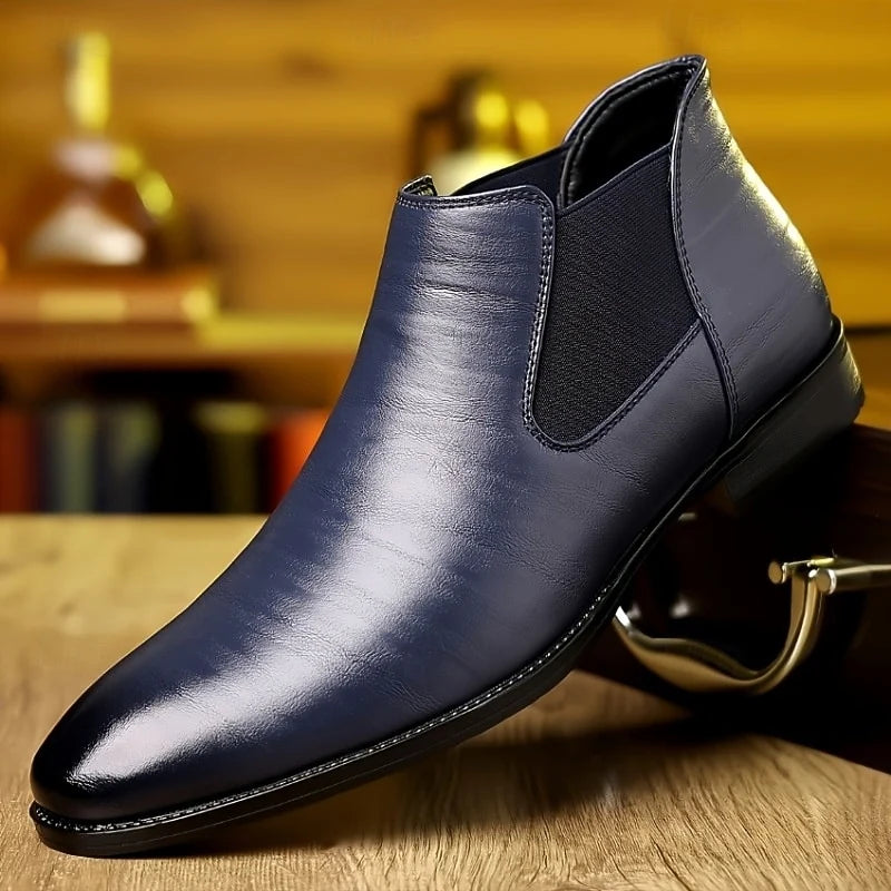 Bramwell | Men’s Classic Slip-On Chelsea Boots with Elastic Side Panels & Supportive Sole