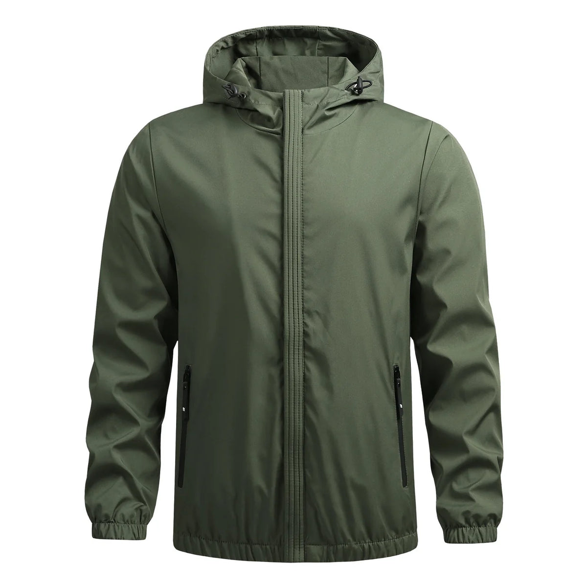 Callum | Men's Lightweight Water-Resistant Hooded Jacket with Full Zip