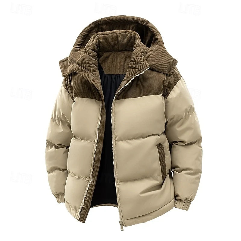 Darius | Two-Tone Hooded Puffer Jacket