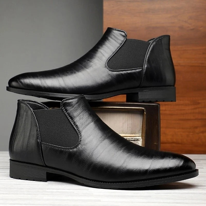 Bramwell | Men’s Classic Slip-On Chelsea Boots with Elastic Side Panels & Supportive Sole